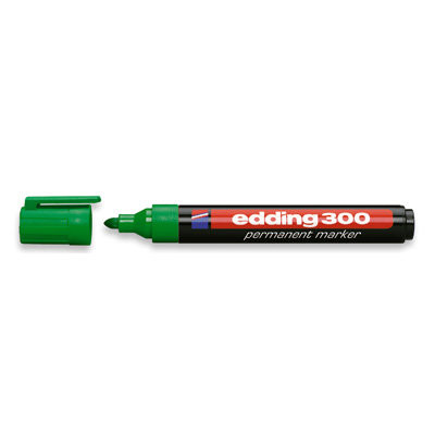 Маркер перманент. зеленый (Edding) 300