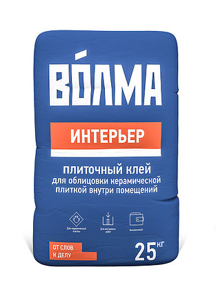 Клей для плитки Волма интерьер 25 кг., фото 2