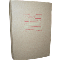 Папка картонная со скоросшивателем, корешок 30 мм., А4, картон серый, ЭКОНОМ