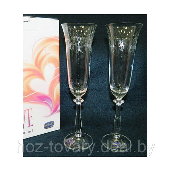 LOVE 40600/285776/190 мл - набор свадебных бокалов для шампанского 2 шт. по 190 мл - фото 1 - id-p39799084