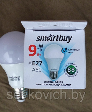 Лампа светодиодная Smartbuy-A60-9W/4000K/E27 - фото 5 - id-p39856923