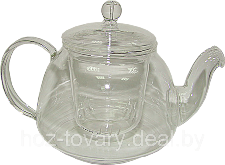  Чайник заварочный  стеклянный с фильтром 450 мл арт. DHH-D3/450, код 041473