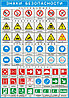 Плакаты на пластике №1 р-р 50*70 см "Знаки безопасности"
