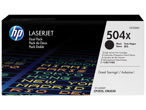 Картридж 504X/ CE250X (для HP Color LaserJet CP3520/ CP3525/ CM3530) чёрный
