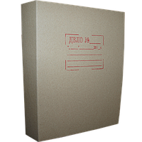 Папка картонная со скоросшивателем, корешок 50 мм., А4, картон серый