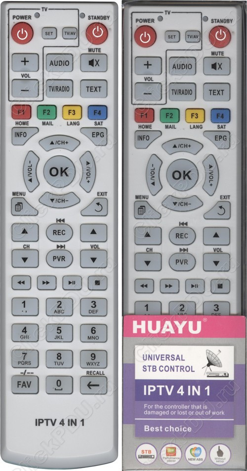 Huayu for ZALA IP-TV 4 в 1 универсальный пульт (серия HOB988)