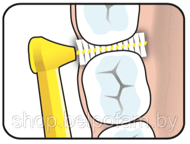 Межзубный ершик ТеРе Angle №2 (диаметр спиральки 0,5 мм), уп.6 шт - фото 2 - id-p40013115