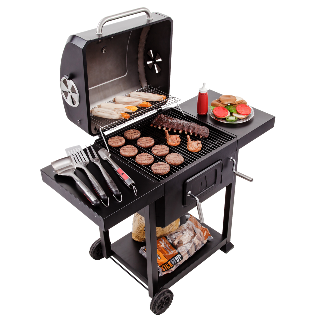 Угольный гриль Char-Broil Charcoal Santa Fe (580 серия) - фото 9 - id-p8994876