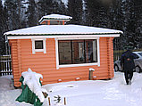 Жилой дом из оцилиндрованного бревна диаметром 28см, фото 3
