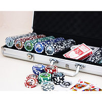 Набор для покера 500 фишек в кейсе с номиналом доллар
