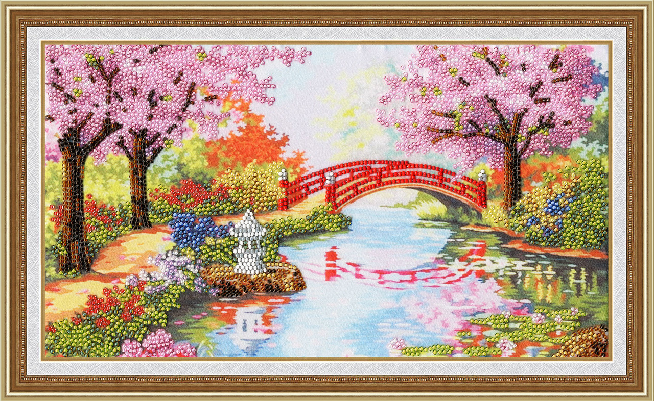 Набор для вышивания бисером "Весенний сад". - фото 1 - id-p40037641