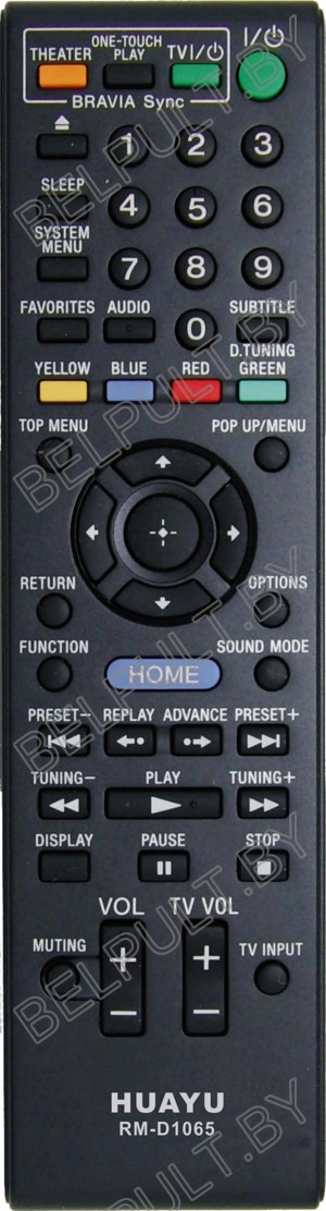 Huayu for Sony RM-D1065 AUX универсальный пульт (серия HRM889)