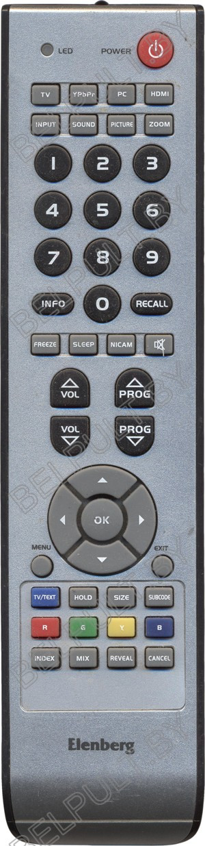 ПДУ для Elenberg LTV-2231/SUPRA STV-LC1995WL/LCD TV (shivaki LCD-3262) ic (серия HOB354)