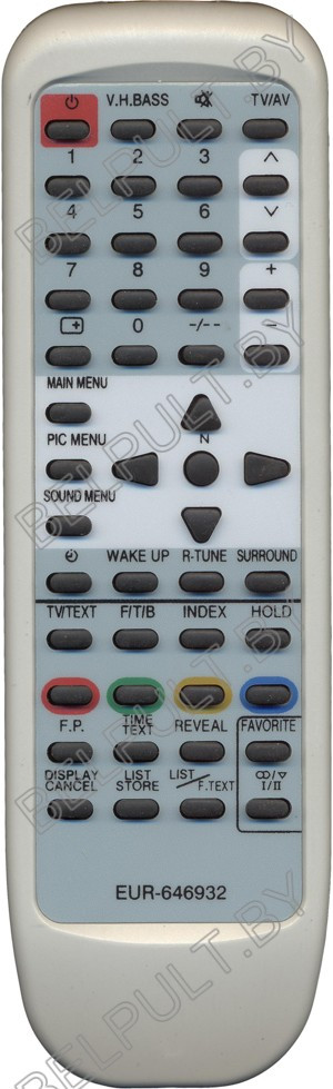 ПДУ для Panasonic EUR646932 ic (серия HPN039)
