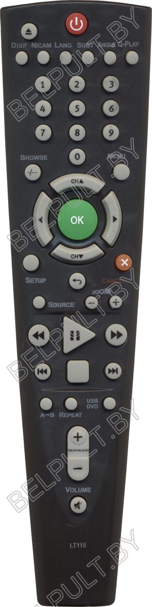 ПДУ для BBK LT 115 ЖК телевизор+DVD (черный)ic (серия HVD139) - фото 1 - id-p40070153
