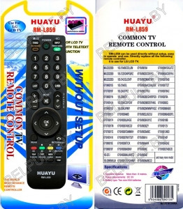 Huayu for LG RM-L859 универсальный пульт (серия HRM679) - фото 1 - id-p40070170