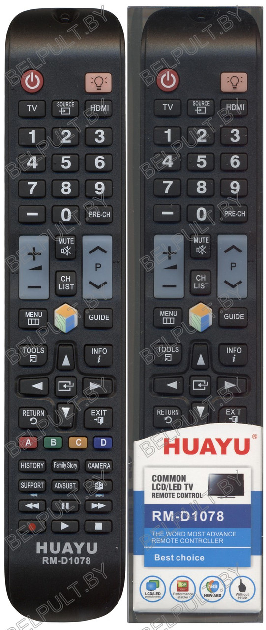 Huayu for Samsung RM-D1078+ универсальный пульт (серия HRM1232)