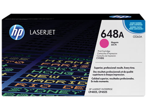 Картридж 648A/ CE263A (для HP Color LaserJet CP4020/ CP4025/ CP4520/ CP4525) пурпурный