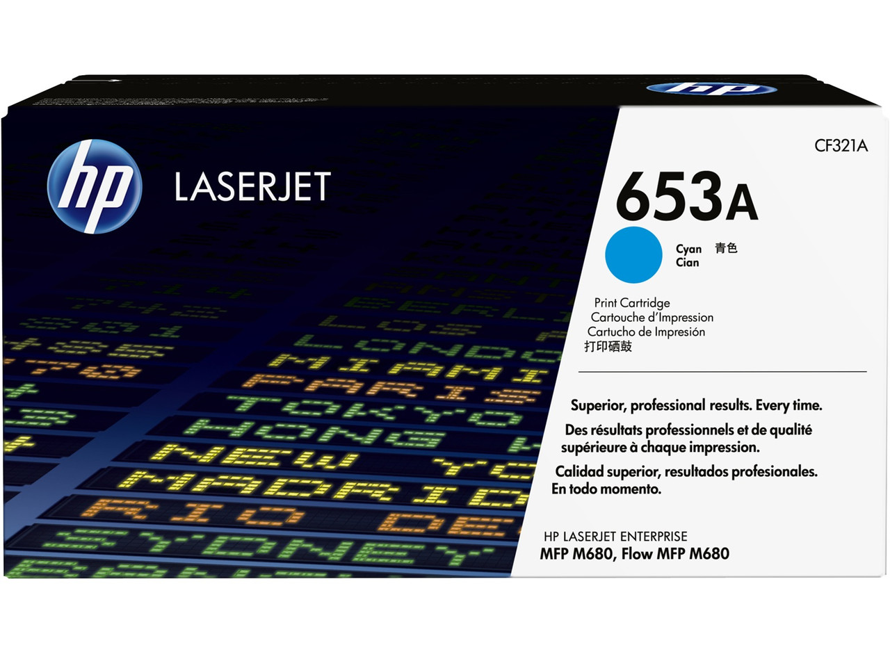 Картридж 653A/ CF321A (для HP Color LaserJet M680) голубой
