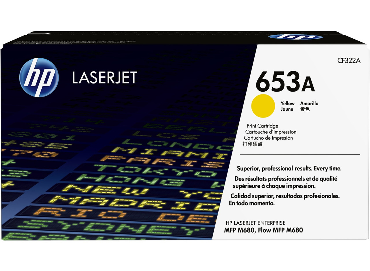 Картридж 653A/ CF322A (для HP Color LaserJet M680) жёлтый