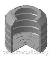 Колодец полимерпесчаный 1,8м (8 колец стенка 30мм) с конусным переходником и дном (без люка)