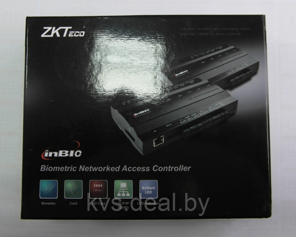 Сетевой контроллер для биометрических считывателей на 1 дверь ZKTeco inBio160 - фото 5 - id-p40085118