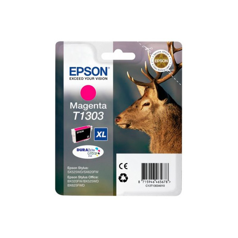 Картридж T1303/ C13T13034010 (для Epson WorkForce WF-525/ WF-3010/ WF-3530/ WF-7015/ WF-7525) пурпурный