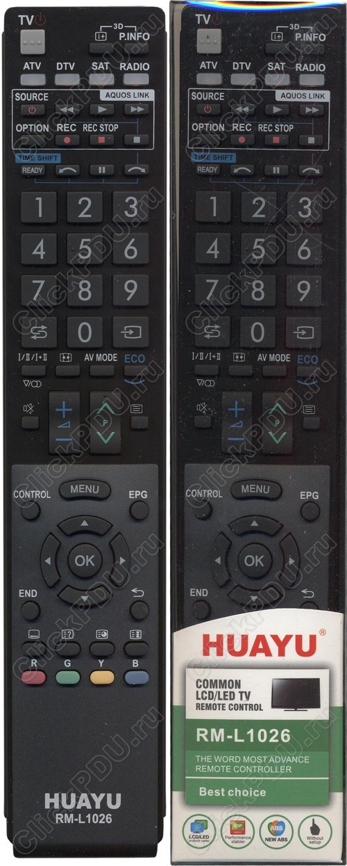 Huayu for Sharp RM-L1026 универсальный пульт (серия HRM861)