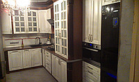 Белая кухня чёрный потолок - фото 5 - id-p40151987