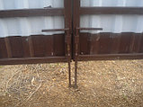 Ворота распашные из м/профиля "Внахлёст", фото 4
