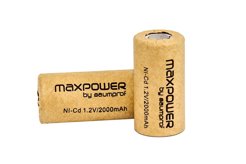 Аккумуляторный элемент Maxpower Ni-CD (1.2 В, 2.0 Ач) 