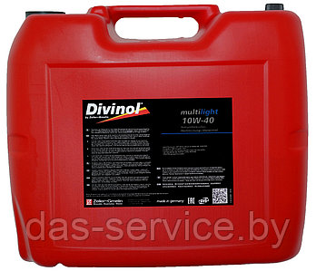 Моторное масло Divinol Multilight 10W-40 (полусинтетическое моторное масло 10w40) 20 л.