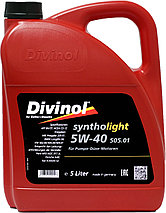 Моторное масло Divinol Syntholight 5W-40 505.01 (синтетическое моторное масло 5w40) 60 л., фото 2