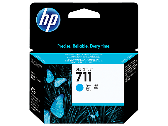 Картридж 711/ CZ130A (для HP DesignJet T120/ T125/ T130/ T520/ T525/ T530) голубой