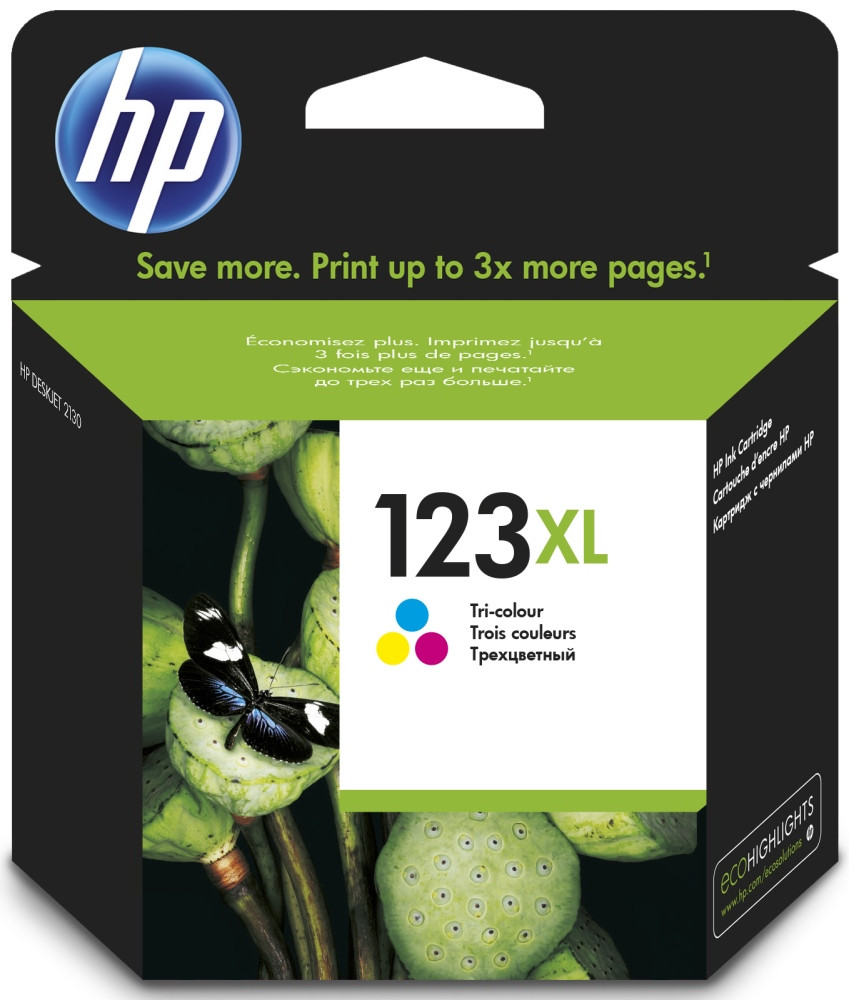 Картридж 123XL/ F6V18AE (для HP DeskJet 1110/ 2130/ 2132/ 2136/ 2620/ 2632/ 3639/ 3830/ 3832/ 3834) цветной
