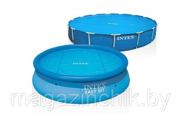 Тент солнечный для нагрева воды в бассейне 366 см Intex 28012 Solar Pool Covers - фото 3 - id-p40403238