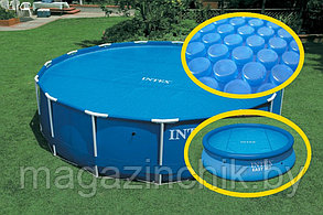 Тент солнечный для нагрева воды в бассейне 366 см Intex 28012 Solar Pool Covers