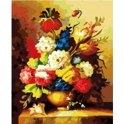 Картина по номерам Букет пионов (MG317) 40х50 см