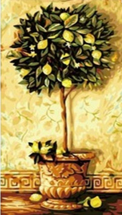 Картина по номерам Лимонное дерево (MY004) 40х80 см, фото 2