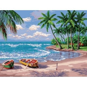 Картина по номерам Райский остров (MMC005) 50х65 см