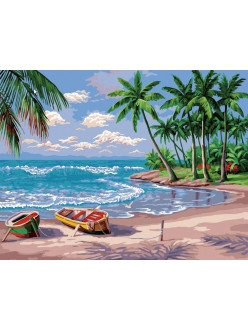 Картина по номерам Райский остров (MMC005) 50х65 см, фото 2