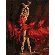 Картина по номерам В огненном танце (MMC054) 50х65 см