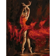 Картина по номерам В огненном танце (MMC054) 50х65 см - фото 1 - id-p40430876
