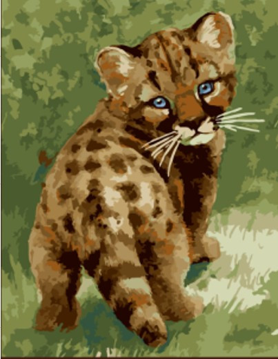 Картина по номерам Котенок леопарда (PC3040022) 30х40 см - фото 3 - id-p40430907