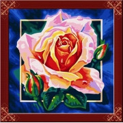 Картина по номерам Розовая роза (PC4040004) 40х40 см