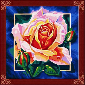 Картина по номерам Розовая роза (PC4040004) 40х40 см, фото 2