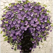 Картина по номерам Фиолетовый букет (PC4040005) 40х40 см