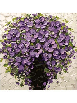 Картина по номерам Фиолетовый букет (PC4040005) 40х40 см, фото 2