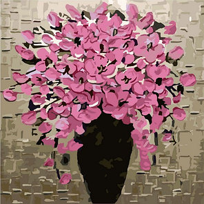 Картина по номерам Розовый букет (PC4040007) 40х40 см, фото 2