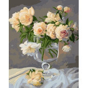 Картина по номерам Белые розы (PC4050021) 40х50 см